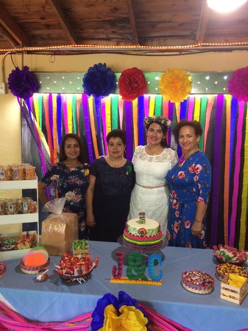 Con mi hermana, mi suegra y mi mamá en mi despedida 2 jeje