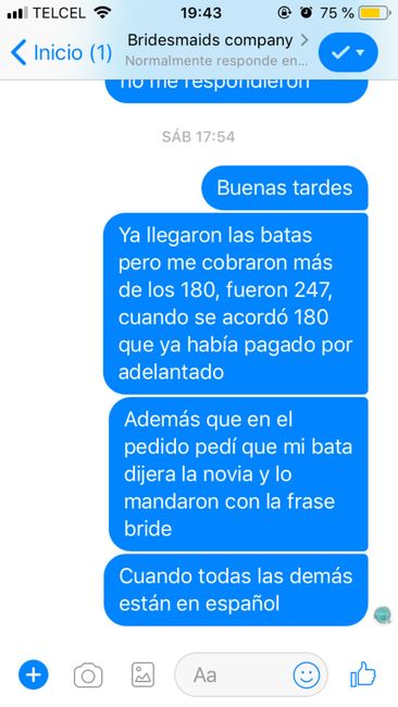 Problema con Bridesmaids company - 3
