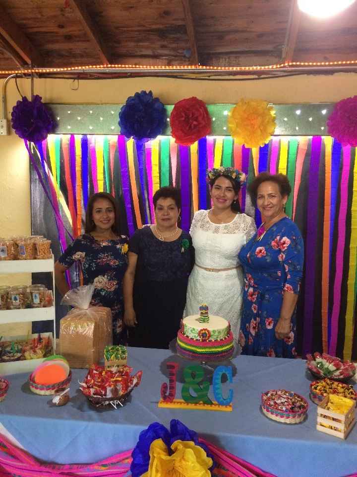Con mi hermana, mi suegra y mi mamá en mi despedida 2 jeje