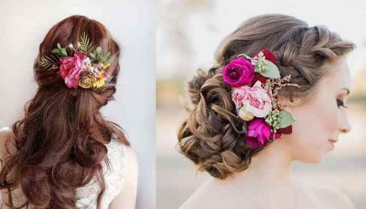 Tocados con flores 💐 - 1