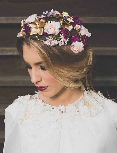Tocados con flores 💐 - 2