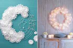 Corona de blondas iluminada