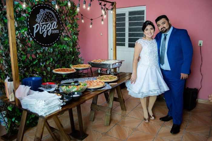 Nuestra boda Civil...star wars, pizza, wine and donuts 11