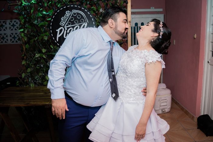 Nuestra boda Civil...star wars, pizza, wine and donuts 13