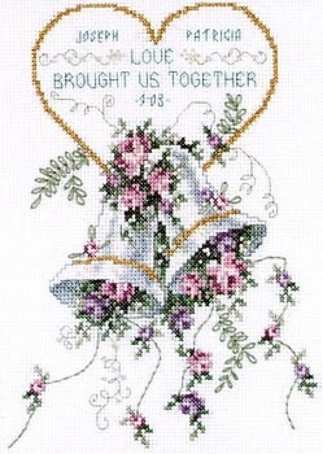 cuadros para bodas en punto de cruz