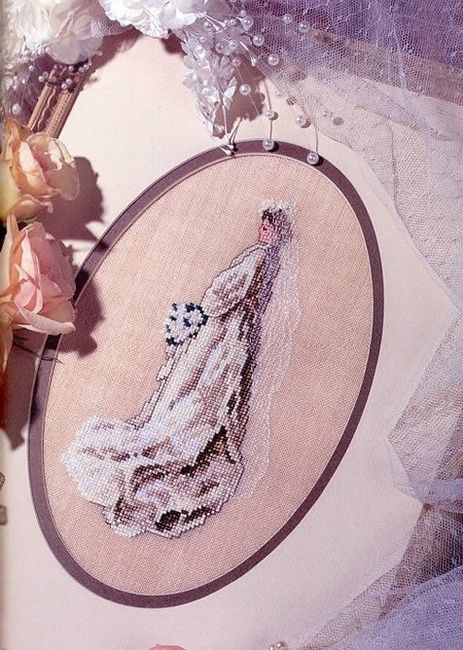 cuadros para bodas en punto de cruz