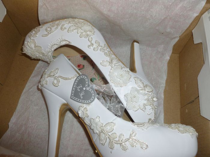 Zapatos ya listos para usar en el gran dia