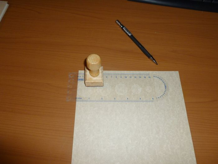 Midiendo para colocar sellos