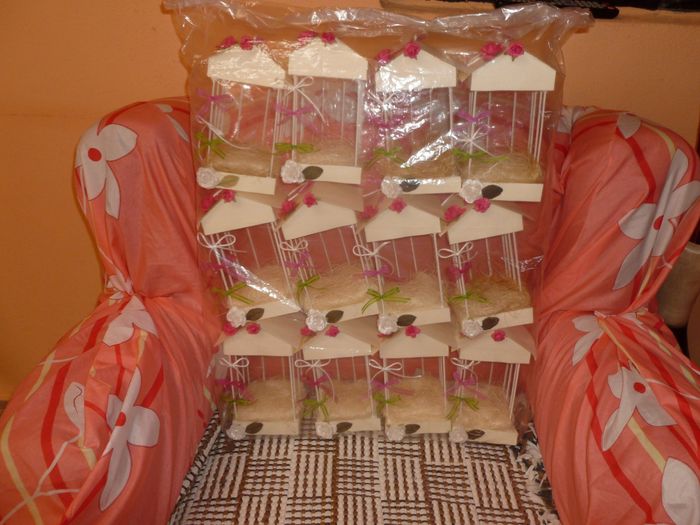 Casitas para centro de mesa