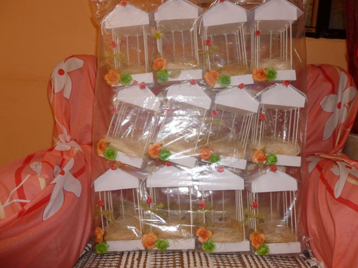 Casitas para centro de mesa