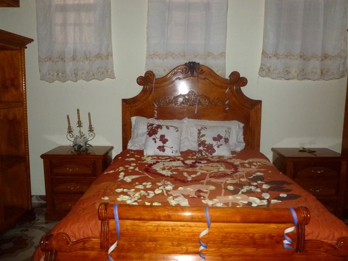 Cama petalos de rosa