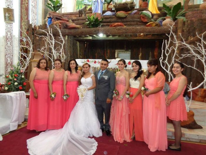 Con mis damas de honor