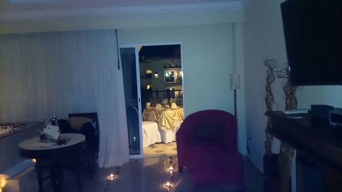 La cena Era en la terraza de la suite!!!