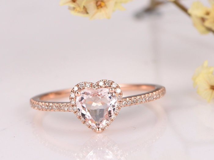Corazón en rose gold 