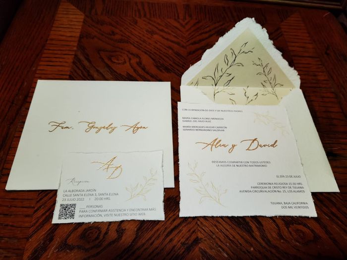 Llegaron mis invitaciones! 1