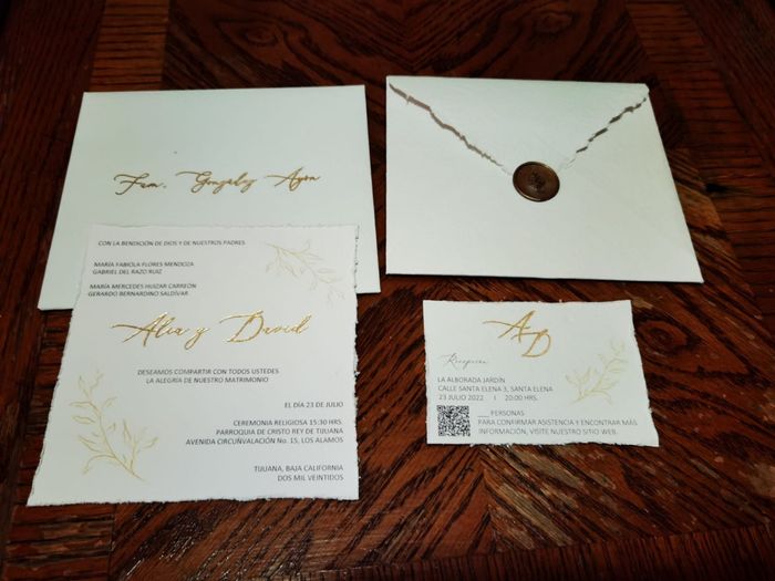 Llegaron mis invitaciones! 2