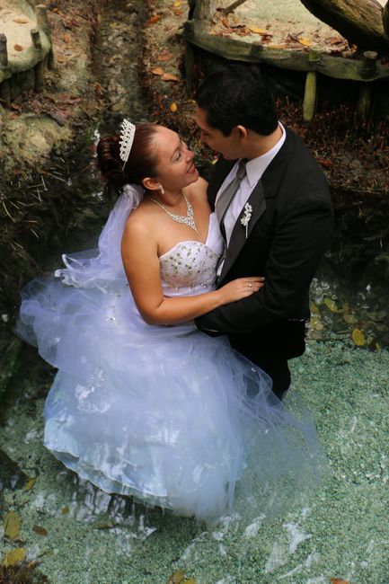 En el ojo de agua