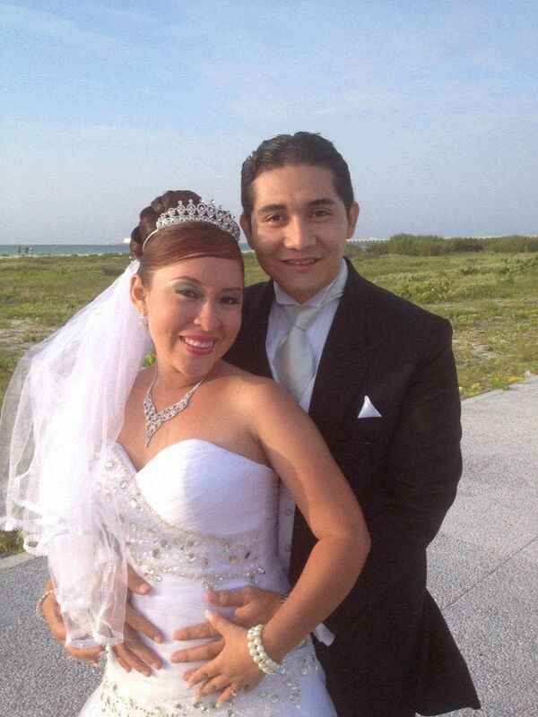 En la playa