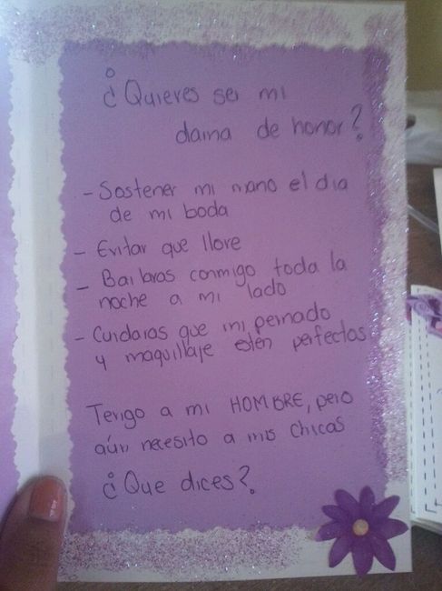 Invitarlas para ser mis damas de honor - 3