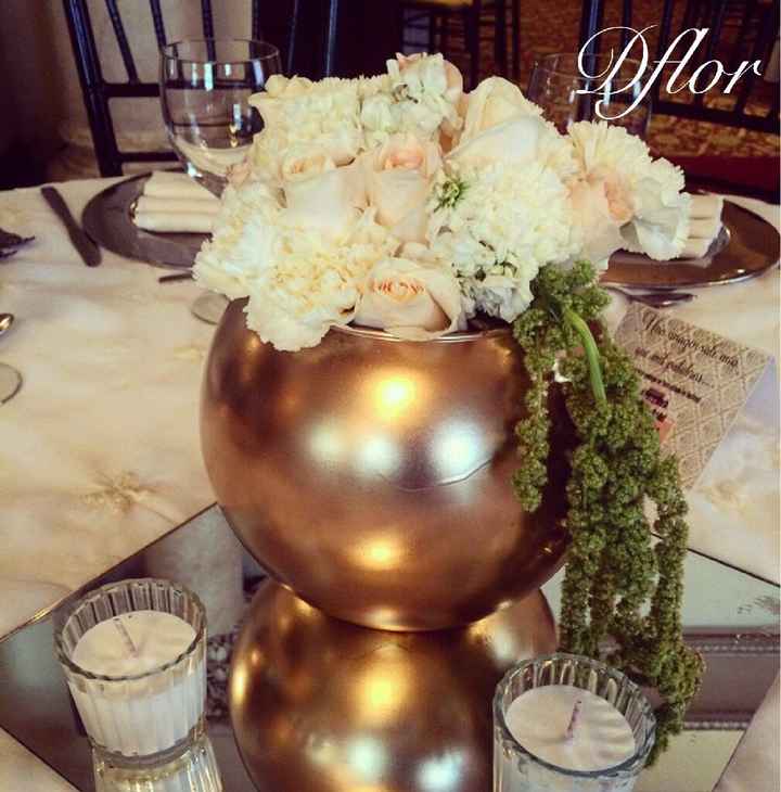 Arreglos de mesa y mesa de novios - 1