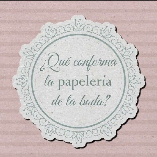 Papelería básica para el dia de la boda - 1