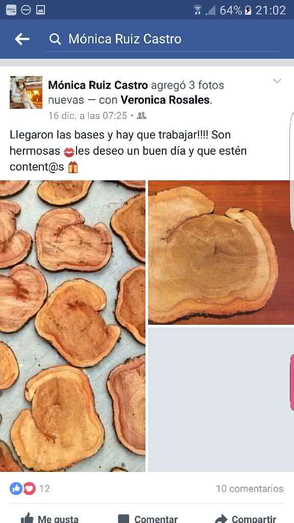Donde encontrar base de madera para centros de mesa?? 🤔 - 1
