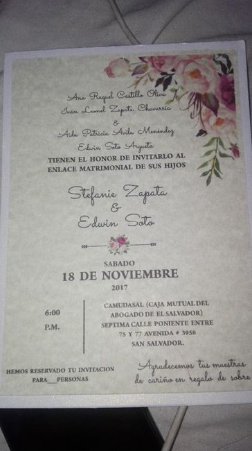 nuestras invitaciones ♥.♥