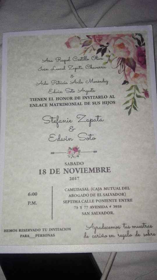 nuestras invitaciones ♥.♥