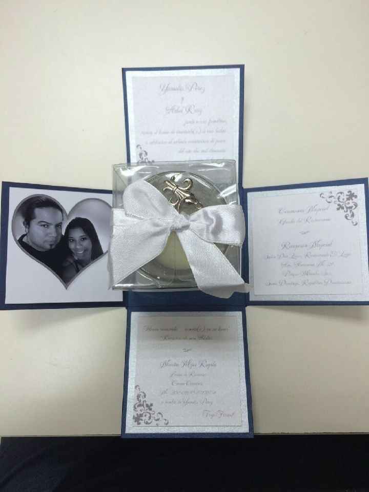Hola chicas miren por fin llegaron mis invitaciones que les parece me gustaría su opinión ya que lo 
