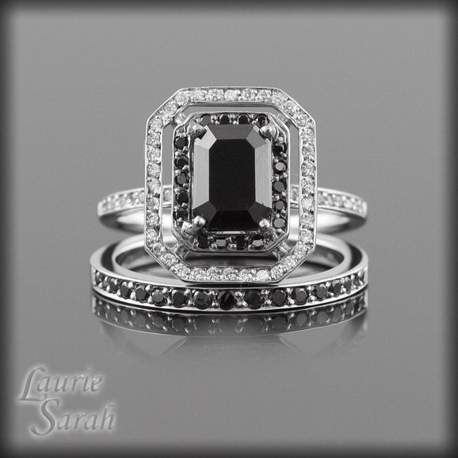 Anillo de Compromiso Diamante Negro