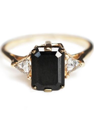 Anillo de Compromiso Diamante Negro