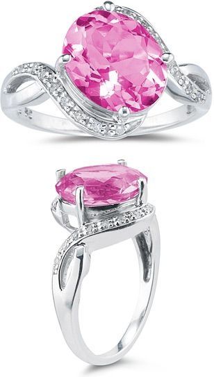 Anillo de Compromiso con Diamente ROSA!