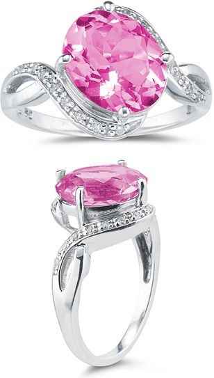 Anillo de Compromiso con Diamente ROSA!