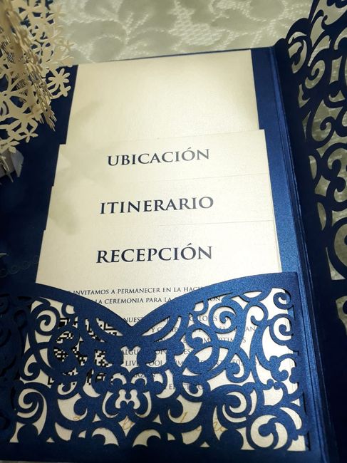 organización de la invitación 
