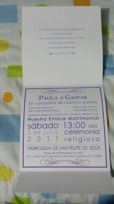 Nuestras invitaciones y el problema - 2
