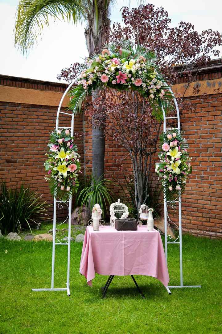 arco de novios, aqui nos casaron por el civil