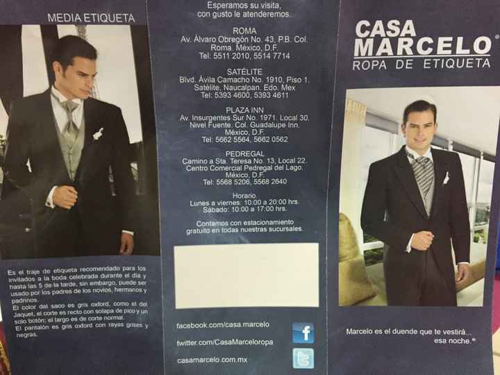 Recomendaciones, donde rentar trajes en el df - 1