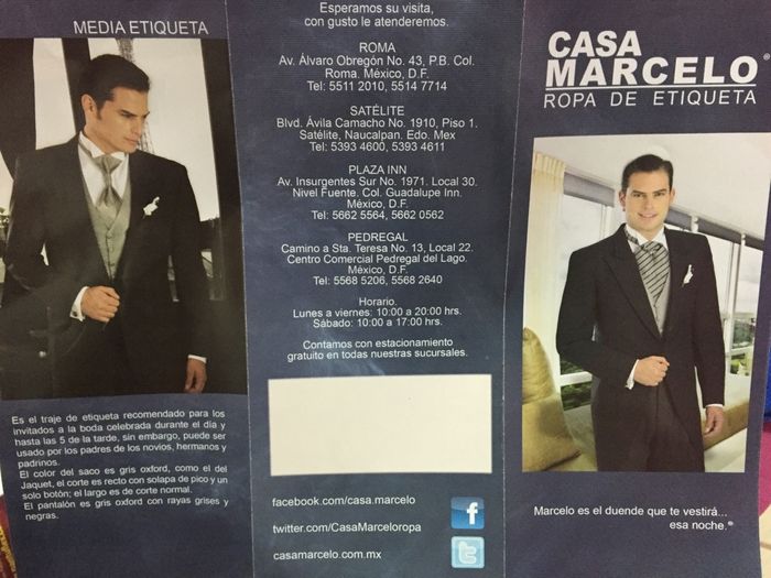 Recomendaciones, donde rentar trajes en el df - 1