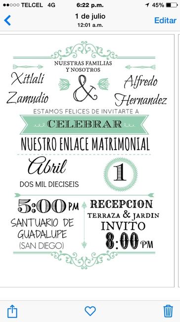 Letras para invitaciones - 1