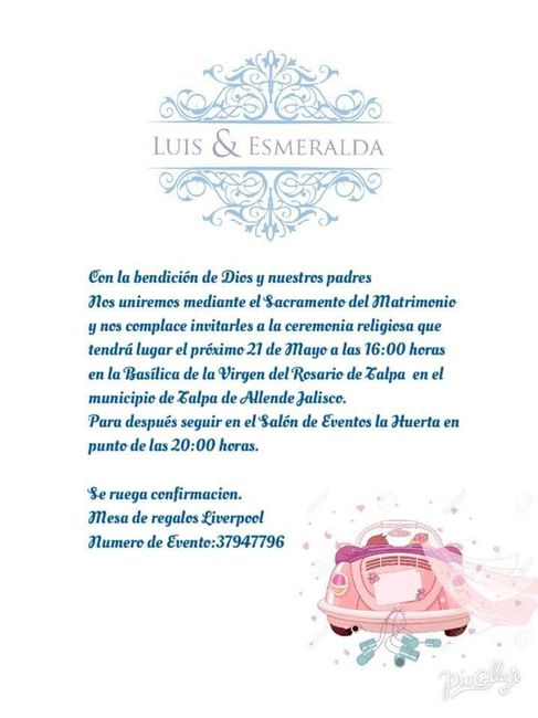 Invitacion online lista - 1