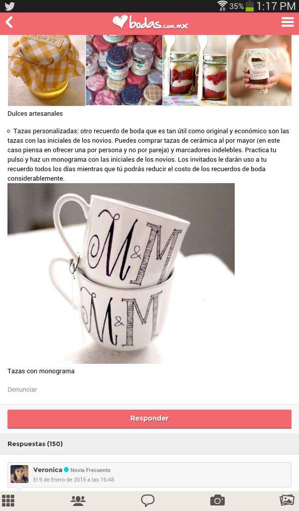 Recuerdos boda tazas - 1