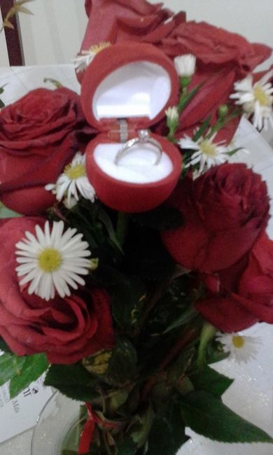 Mi bello anillo de compromiso