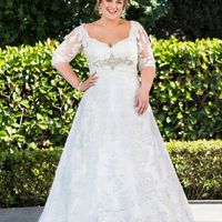 El vestido que mi familia escogería. Saben lo que me gusta y lo que quiero para ese día.