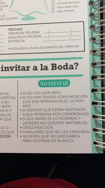 Agenda de bodas 😍 2