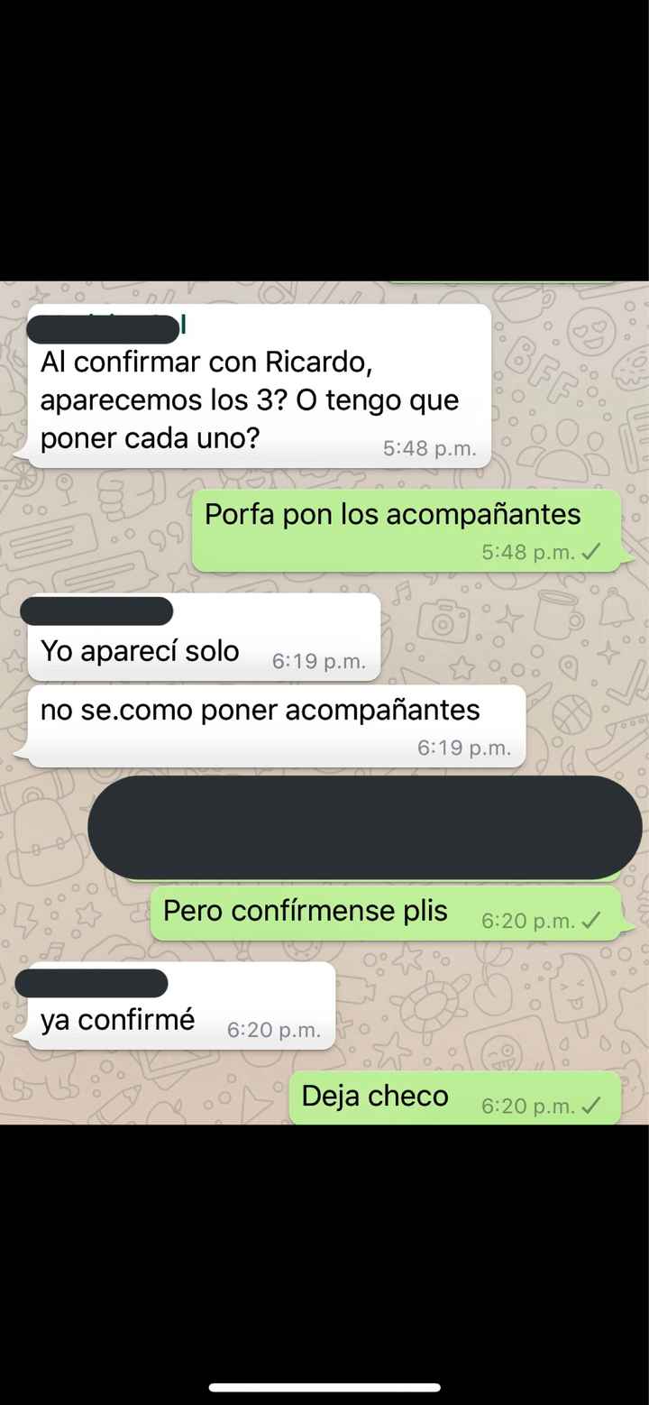 Soporte lista de invitados - 1