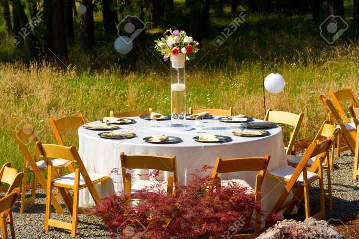 Idea de mesa al aire libre