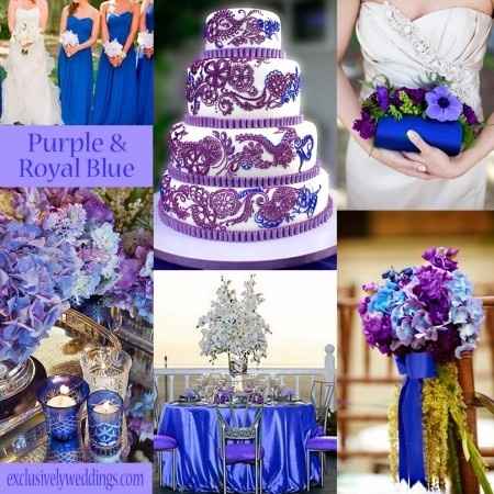 Azul con Morado