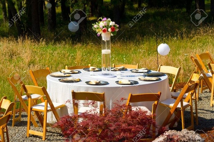 Idea de mesa al aire libre