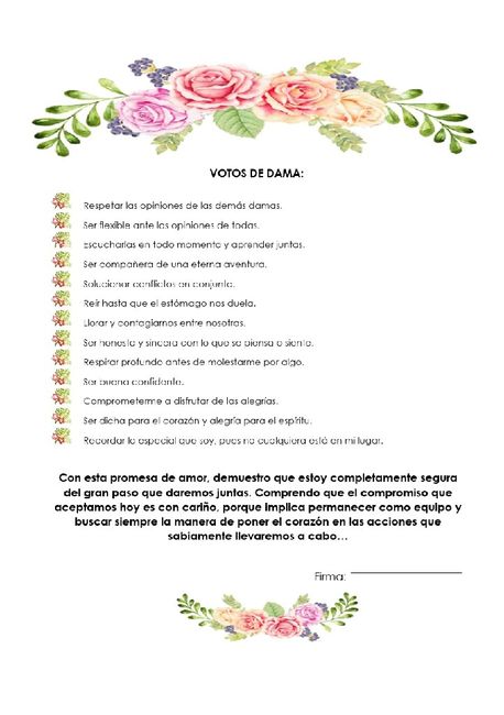Formato para petición a las damas 😘 5