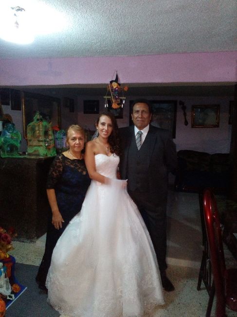 Con mis papás en su casa